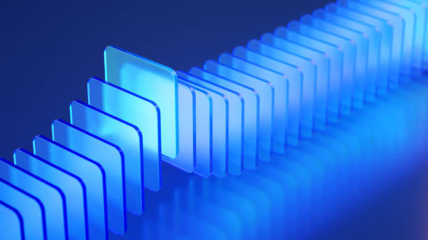 Digital automation system with transparent blue panels